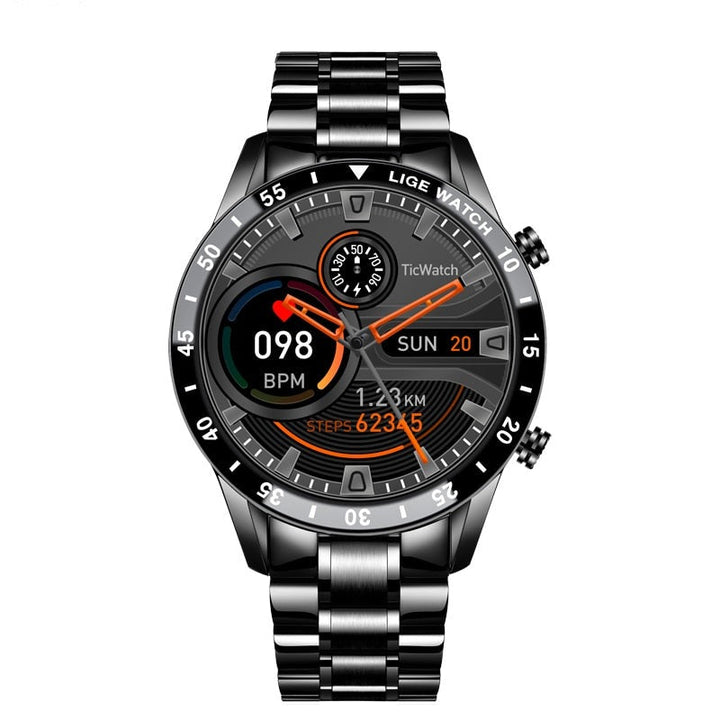 Stay connected and track health with this versatile unisex smartwatch & fitness tracker.