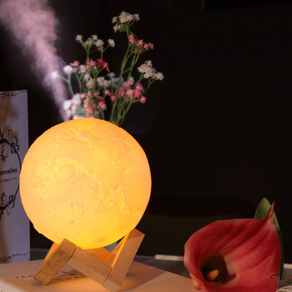 Multi-functional home device: air purifier, humidifier, aromatherapy diffuser, & soothing moonlight night light.