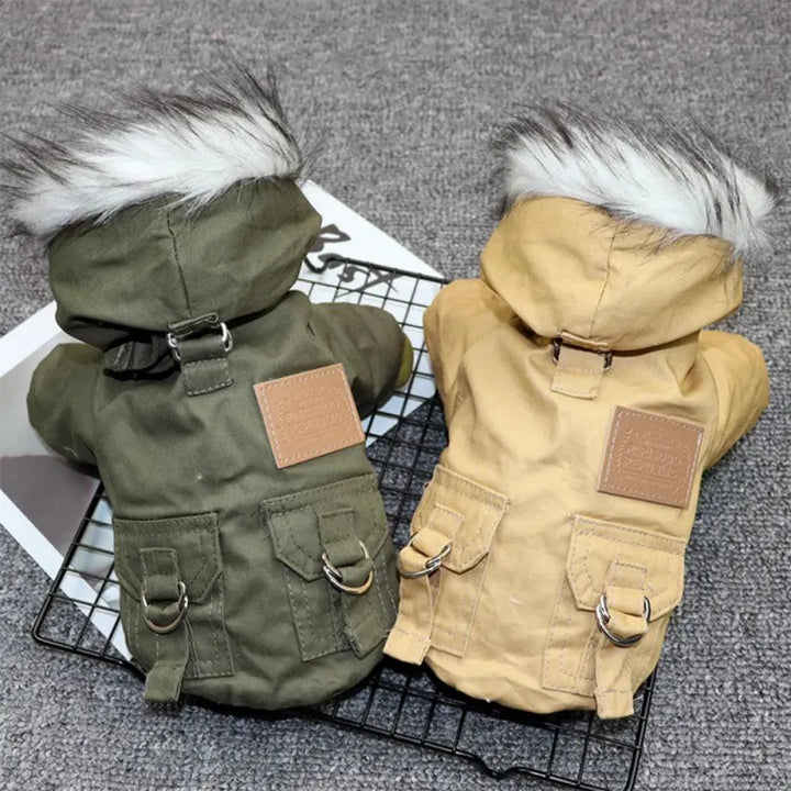 PureFur dog winter coat, ultimate warmth for cold weather outdoor adventures.