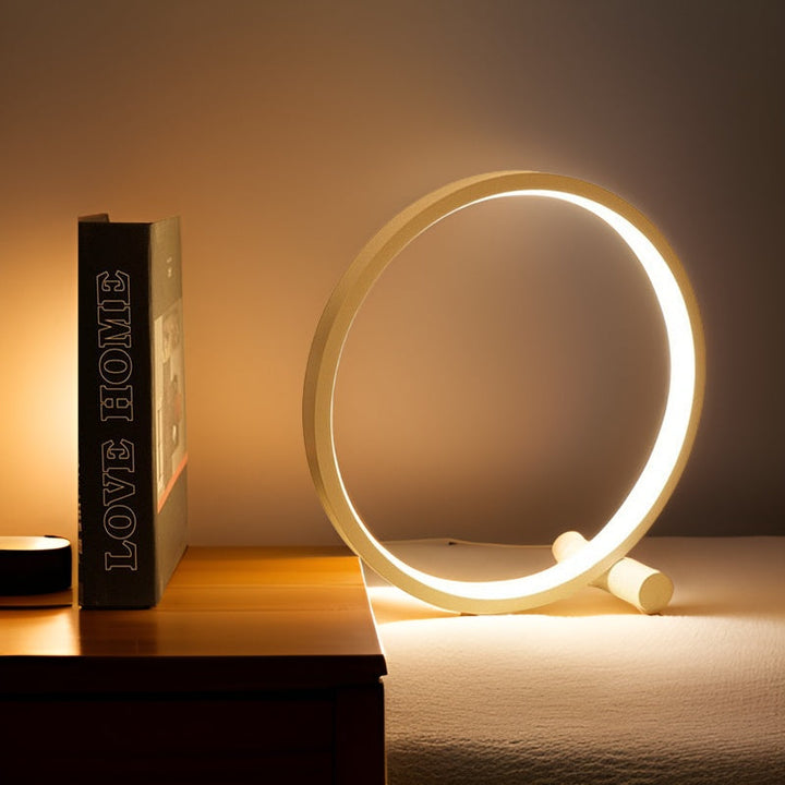 Dimmable LED desk lamp with modern design, providing versatile lighting for home office or study.