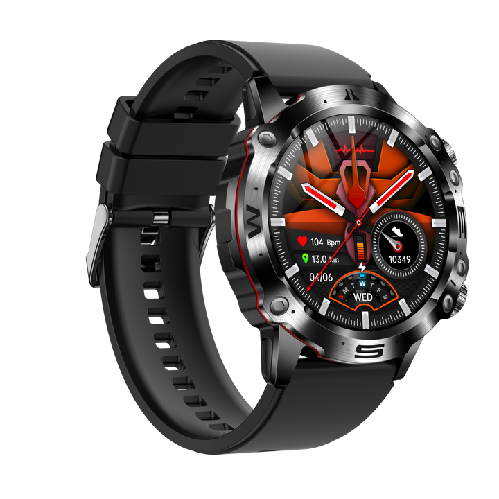 Advanced health monitoring smartwatch: tracks heart rate, blood oxygen, and blood pressure with precision.