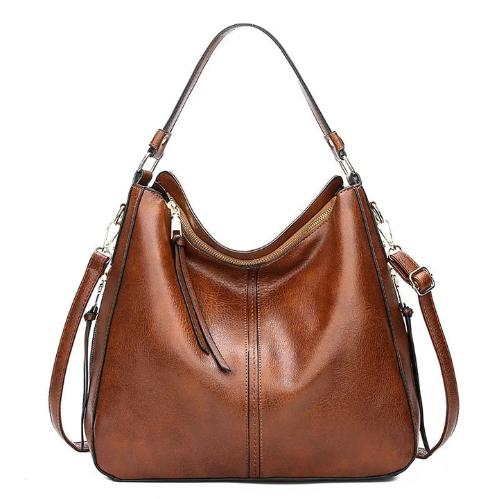Luxury women's leather handbag, a chic & spacious everyday accessory.