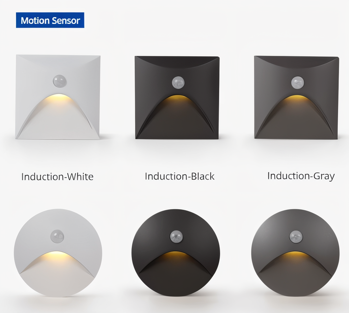 Bright LuminiPath LED wall light, motion sensor for enhanced security and ambient lighting, indoor/outdoor.
