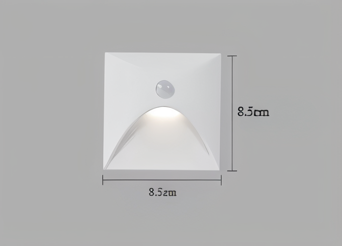 Modern LuminiPath LED accent wall light with smart motion sensor for home decor.