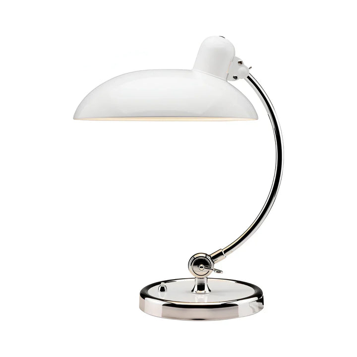 Functional adjustable industrial desk lamp, vintage look for optimal workspace lighting.