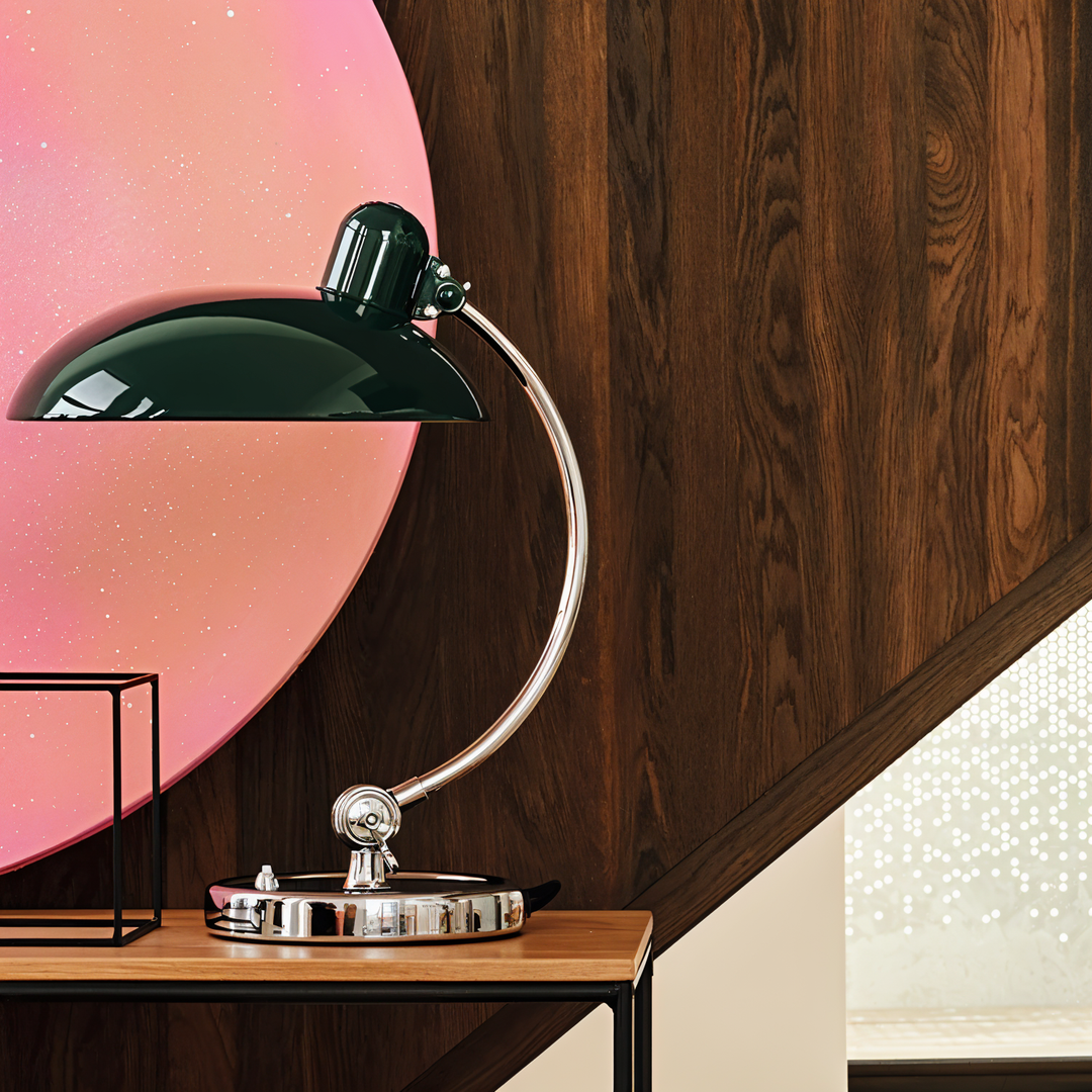 Vintage-inspired industrial desk lamp, an adjustable metal light for work or decor.