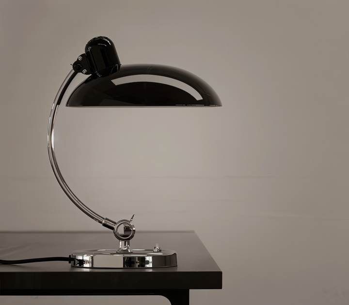 Stylish industrial desk lamp with a vintage design, excellent for task lighting & decor.