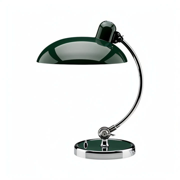 Retro-style industrial adjustable desk lamp for office, studio, or reading nooks.
