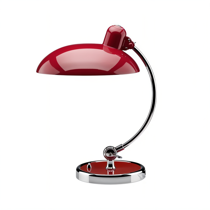 Black metal adjustable industrial table lamp, adding vintage charm to any workspace.