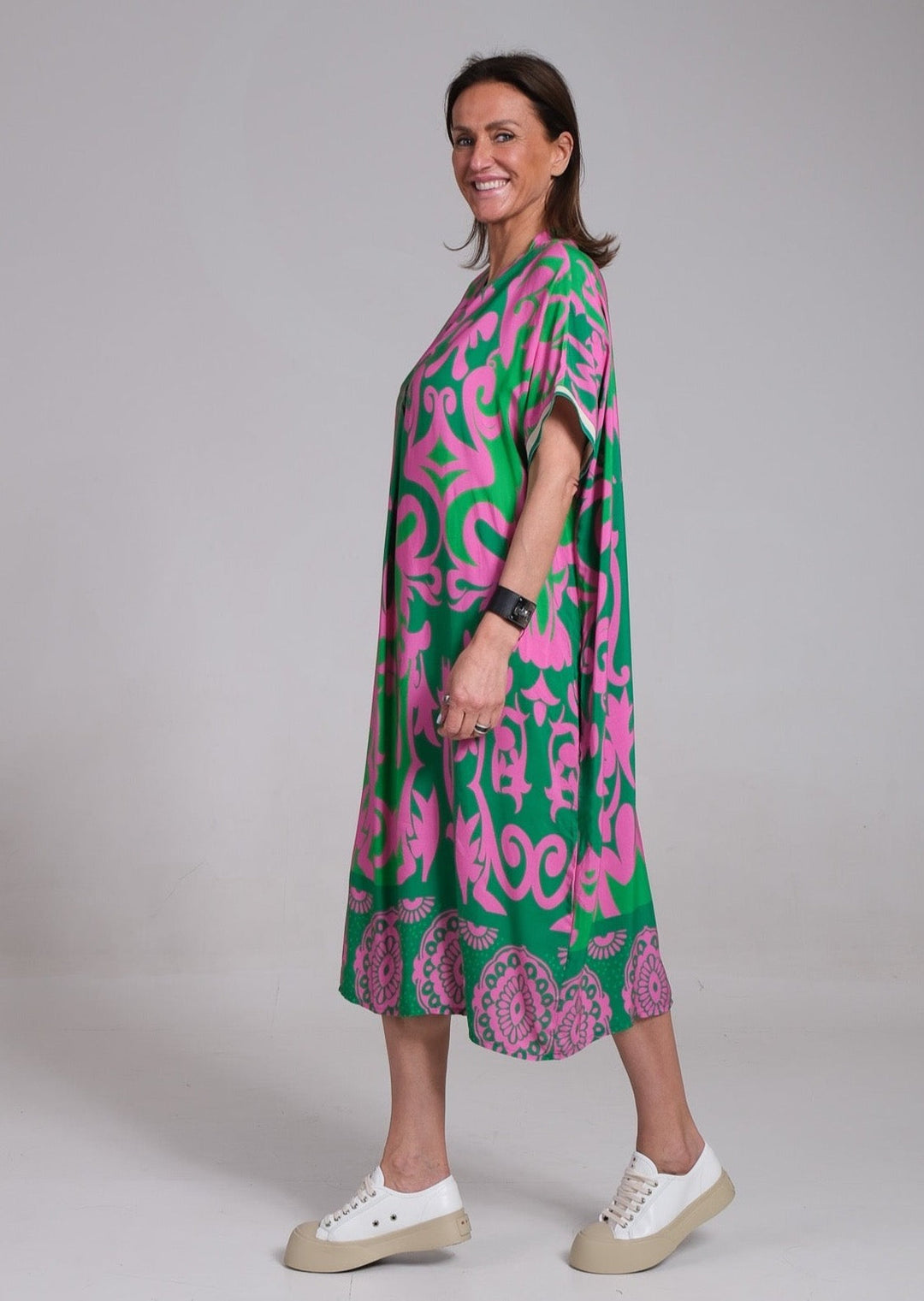 Elegant Floral Midi Dress