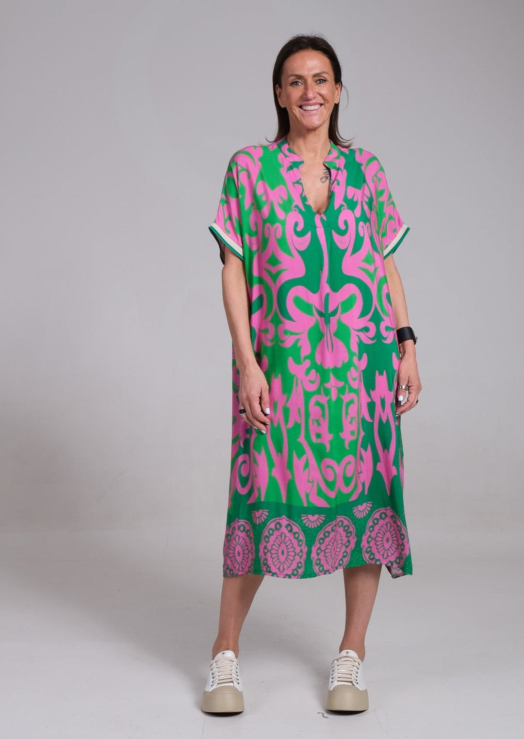 Elegant Floral Midi Dress