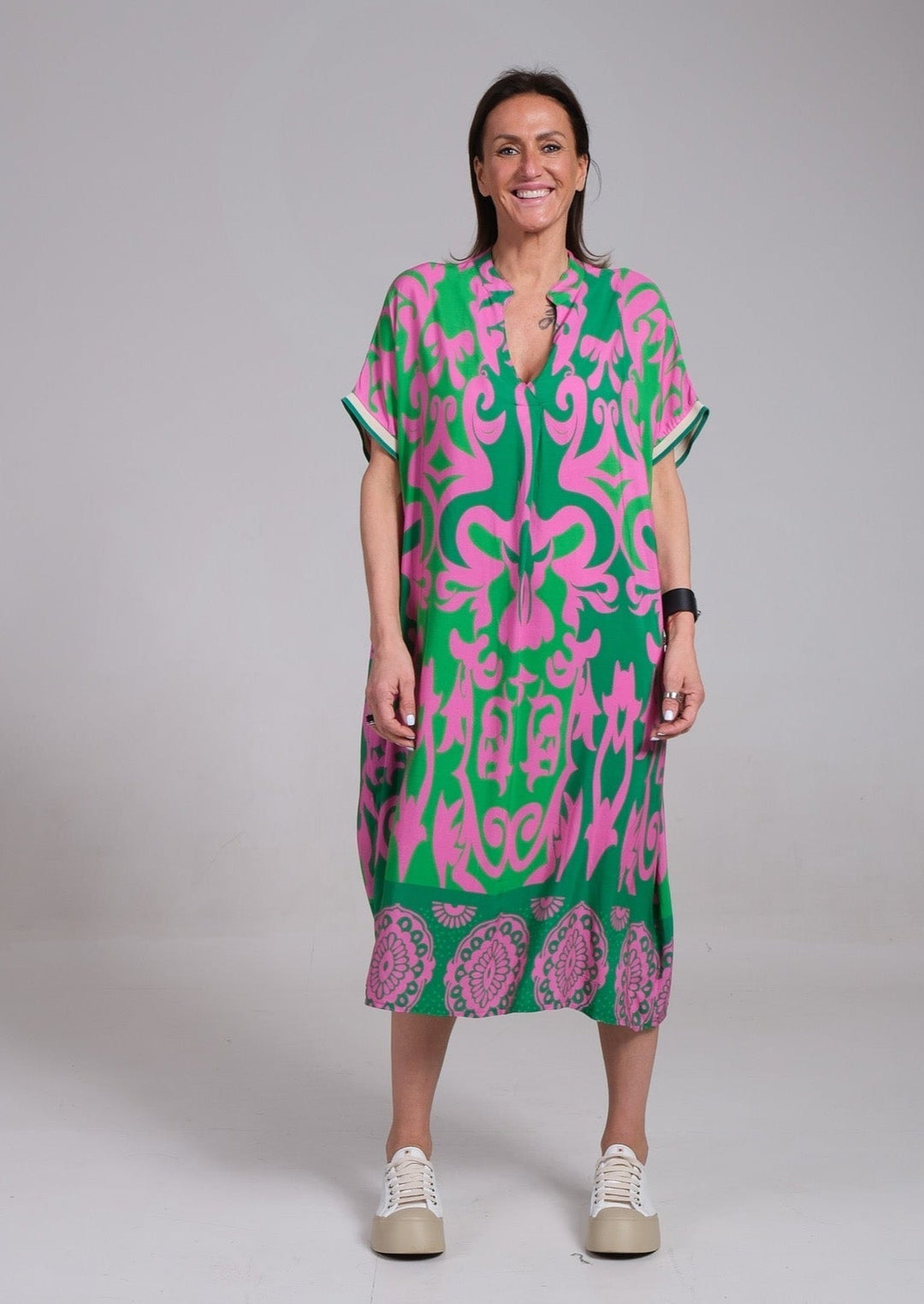 Elegant Floral Midi Dress