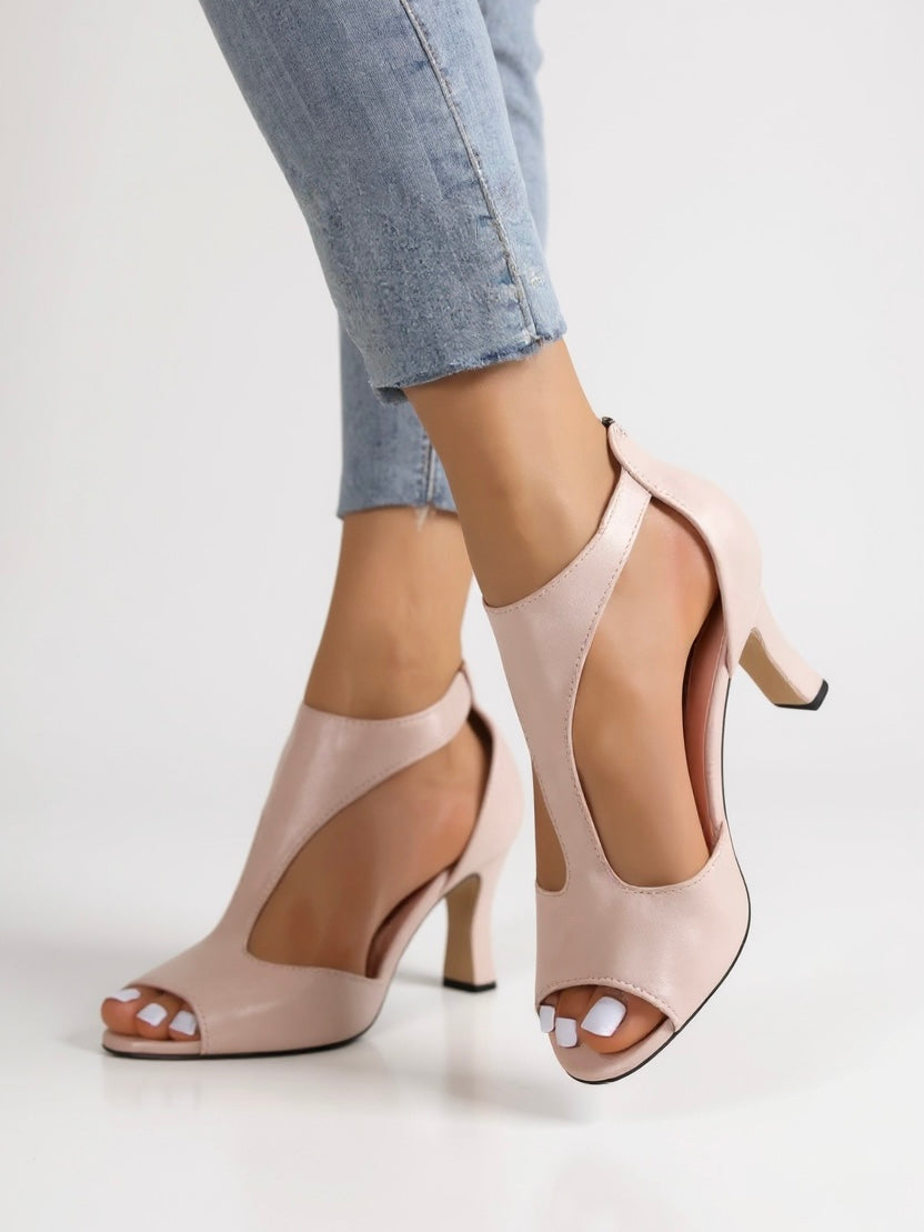 Women's Cutout Heel Sandals