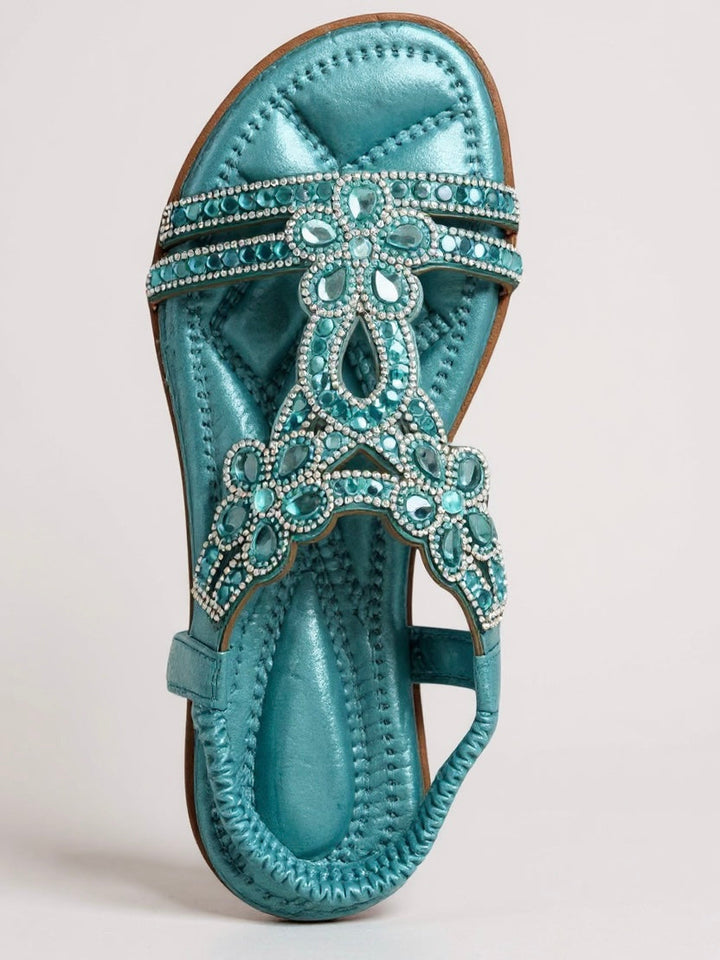 Versatile women's fashion sandals, sparkling & comfortable for both dressy & casual wear.