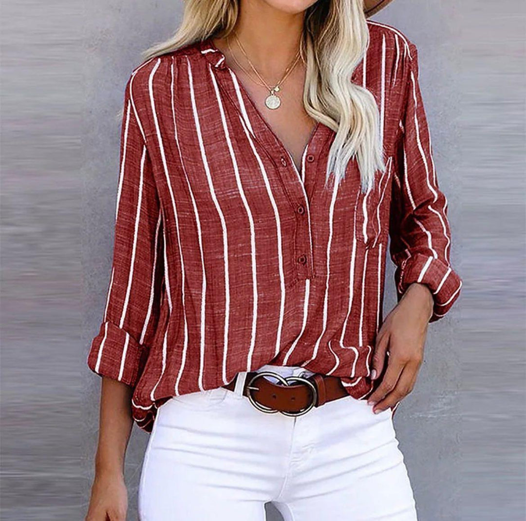 Women's Striped Casual Blouse