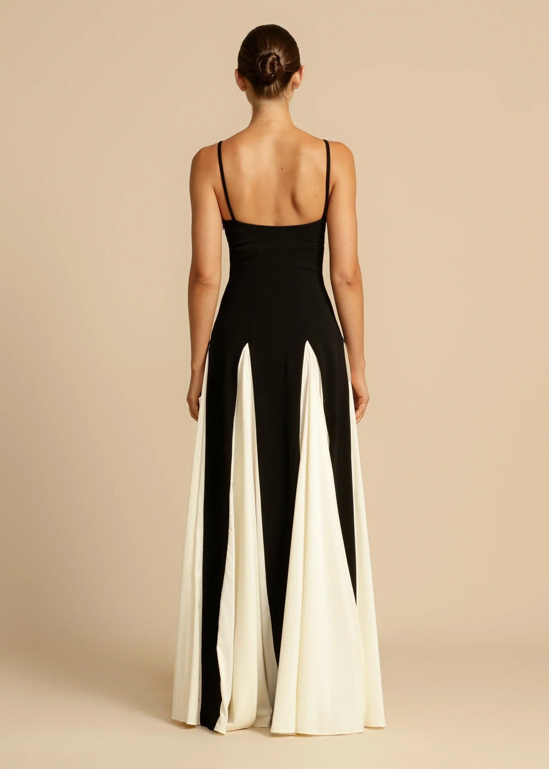 Chic women's elegant maxi dress with timeless style. Formal party wear evening gown for special occasions.