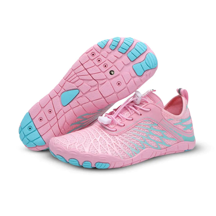 Black unisex barefoot shoes for natural movement, offering flexible all-day comfort. Ideal for walking & daily use.