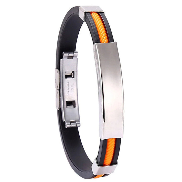 Modern unisex bracelet, adjustable for a comfortable fit, a sleek and versatile accessory for any wardrobe.