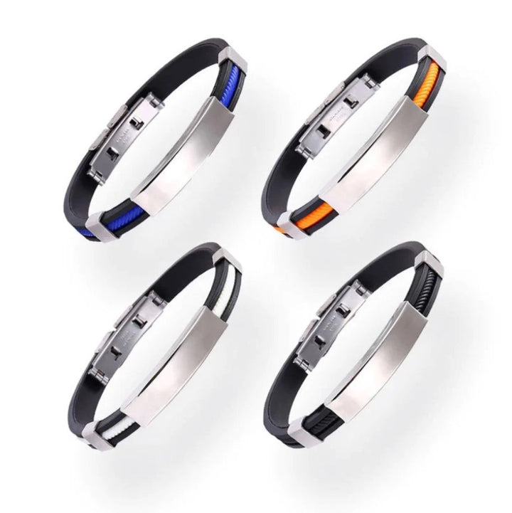 Fashionable adjustable unisex wristband, a sleek and modern accessory for versatile everyday style.