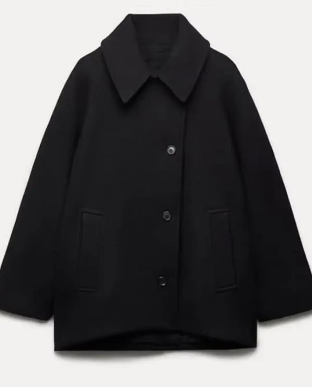 Chic women's elegant short coat, a versatile jacket perfect for fall fashion & winter outerwear.