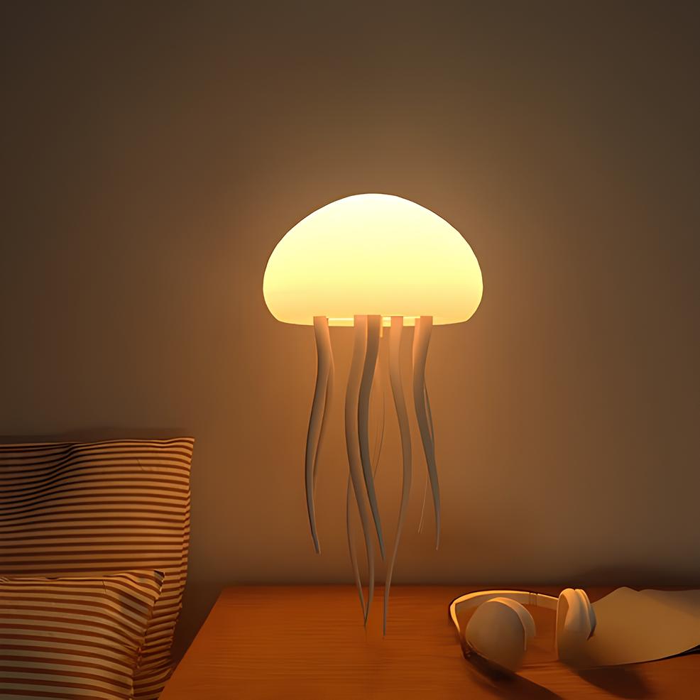 Medusa Floating Lamp with color-changing LED lights, creating an ambient glow. Perfect for relaxation.