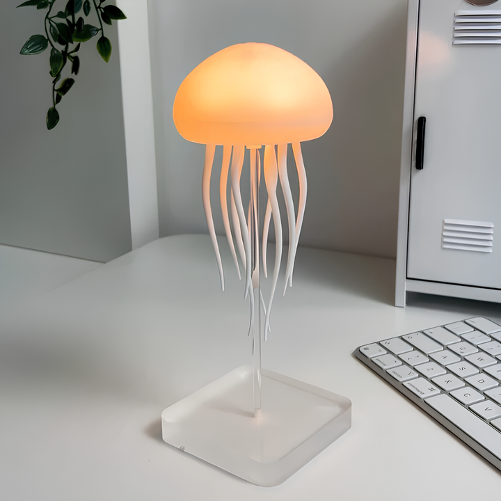 Unique Medusa floating LED lamp, color-changing, for a sensory experience and ambient bedroom light.