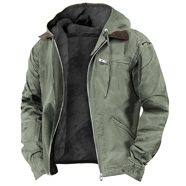 Durable men's waterproof performance jacket, perfect for rain, wind, and all weather conditions. Great for outdoor activities.