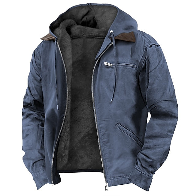 Lightweight men's waterproof rain jacket, breathable & windproof. Essential outerwear for hiking, travel, and daily commute.