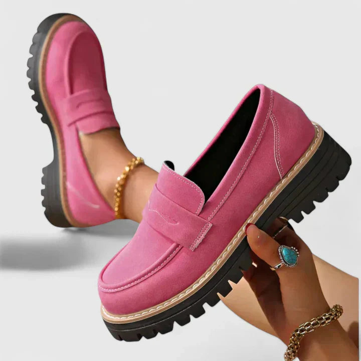Chic multi-color women's orthopedic loafers, perfect for comfortable walking, work, & travel.