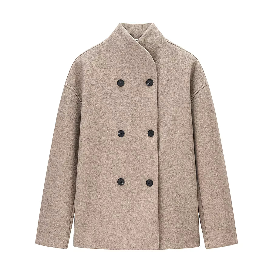 Women's Double Breasted Short Coat