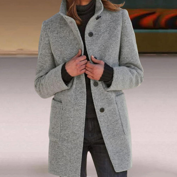 Stylish women's elegant outerwear, a bestselling long-sleeve coat. Perfect for fall winter, offering timeless versatile fashion.