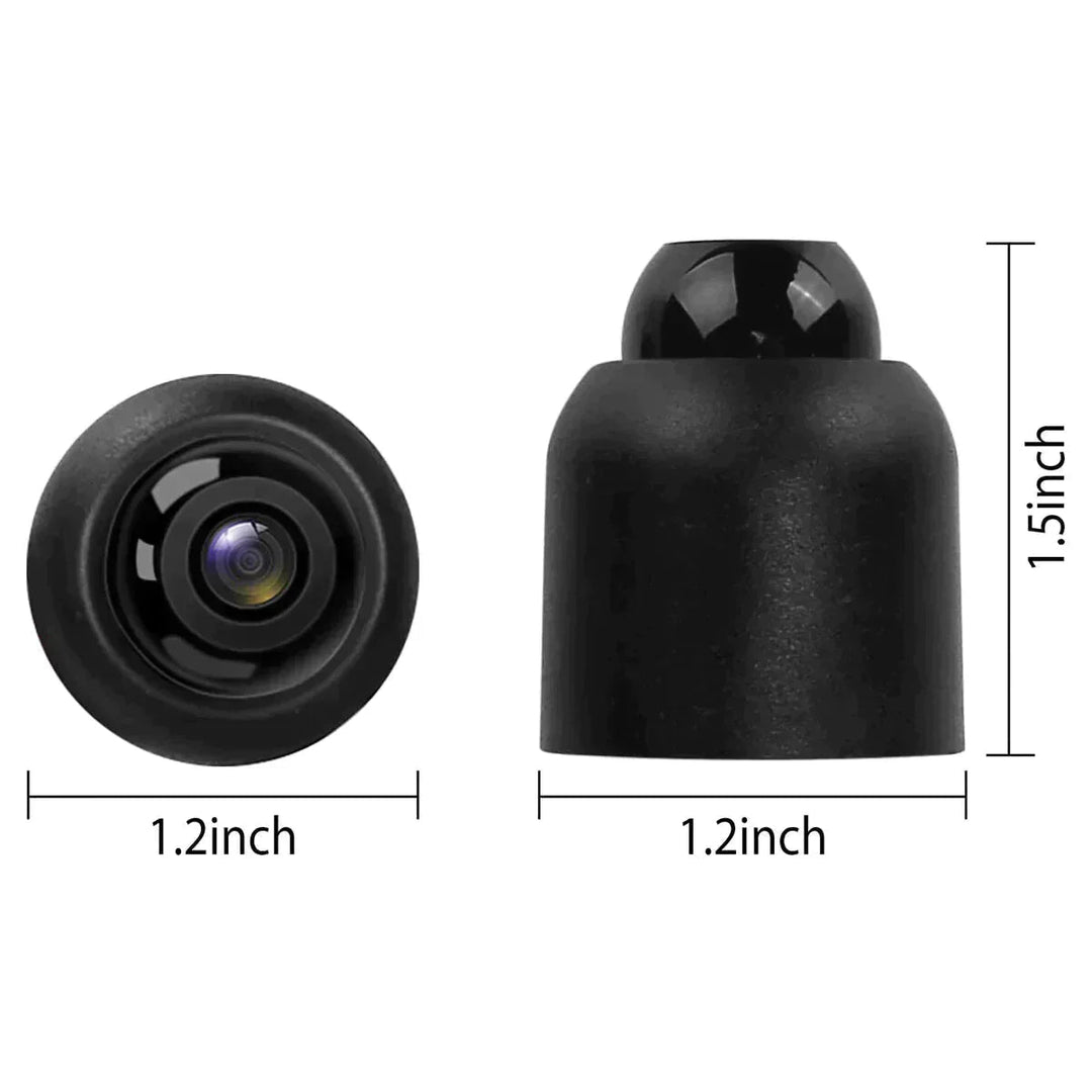 Modern compact WiFi security camera with clear night vision. Ideal for discreet home surveillance & remote access.