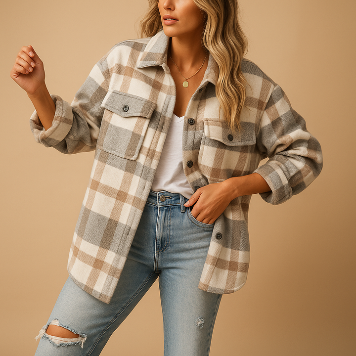 Plus size women's oversized winter coat, a stylish & warm outerwear solution for ultimate cold-weather comfort.