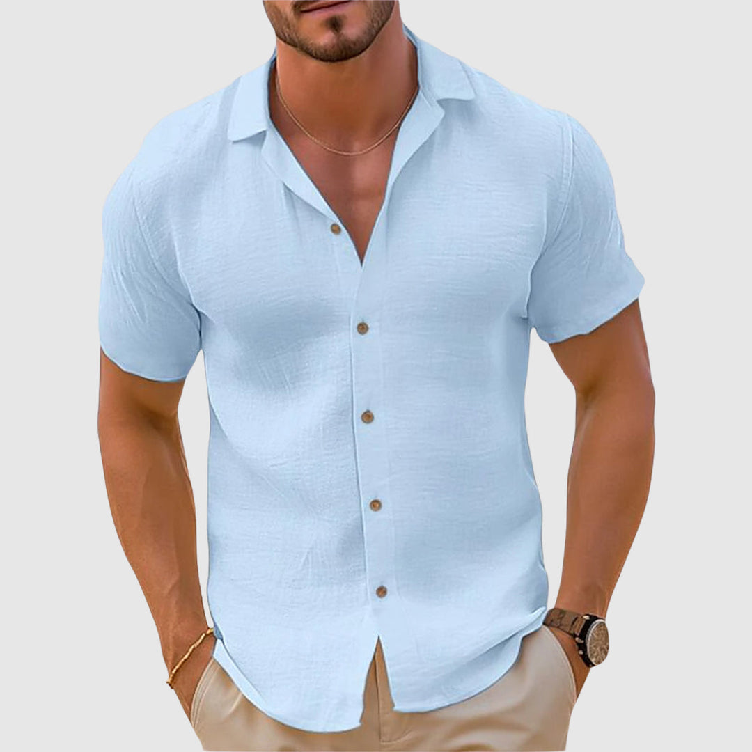 Versatile men's relaxed fit polo, perfect casual top for summer fashion & daily wear.