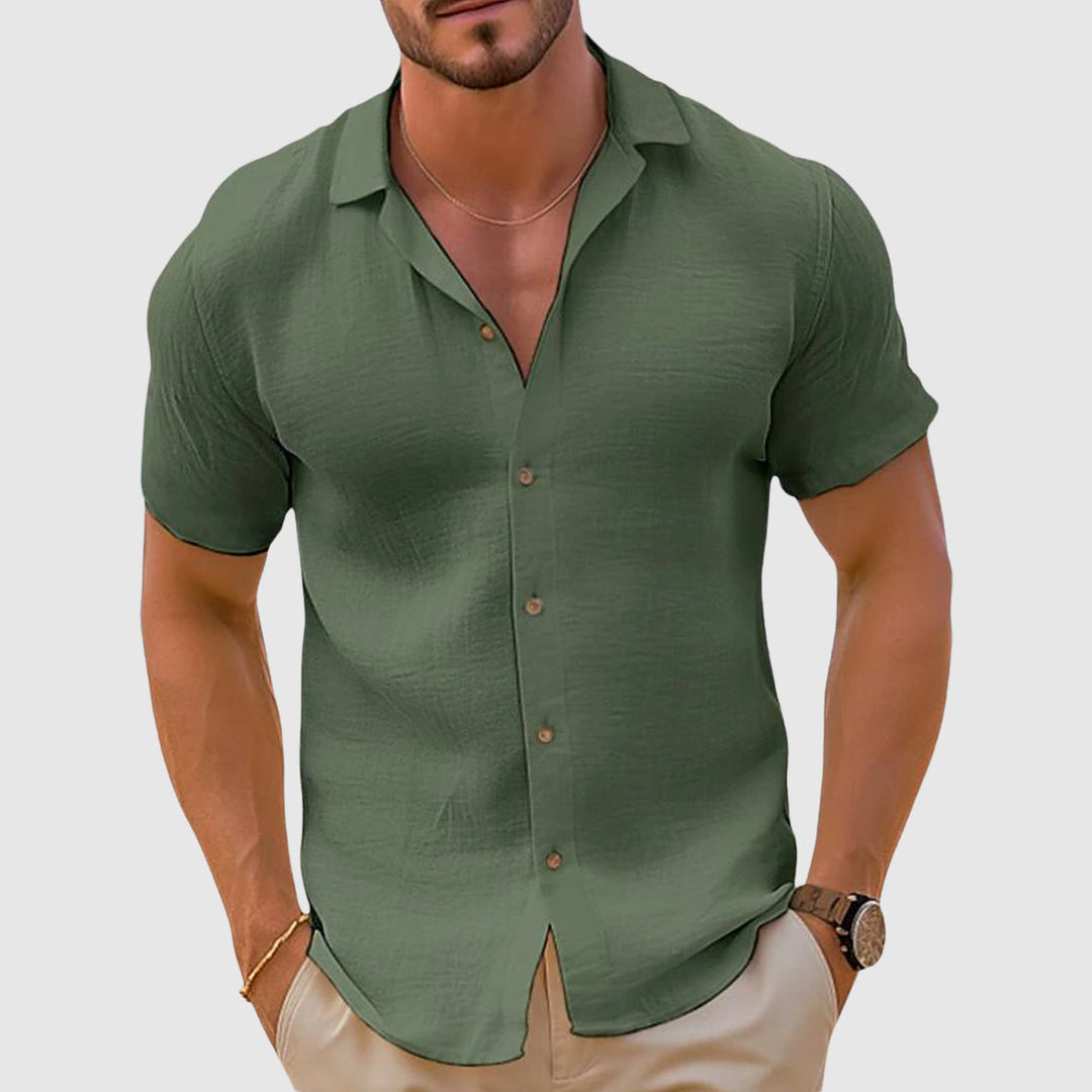 Blue men's relaxed fit polo shirt for ultimate comfort, a stylish casual top & lounge wear.