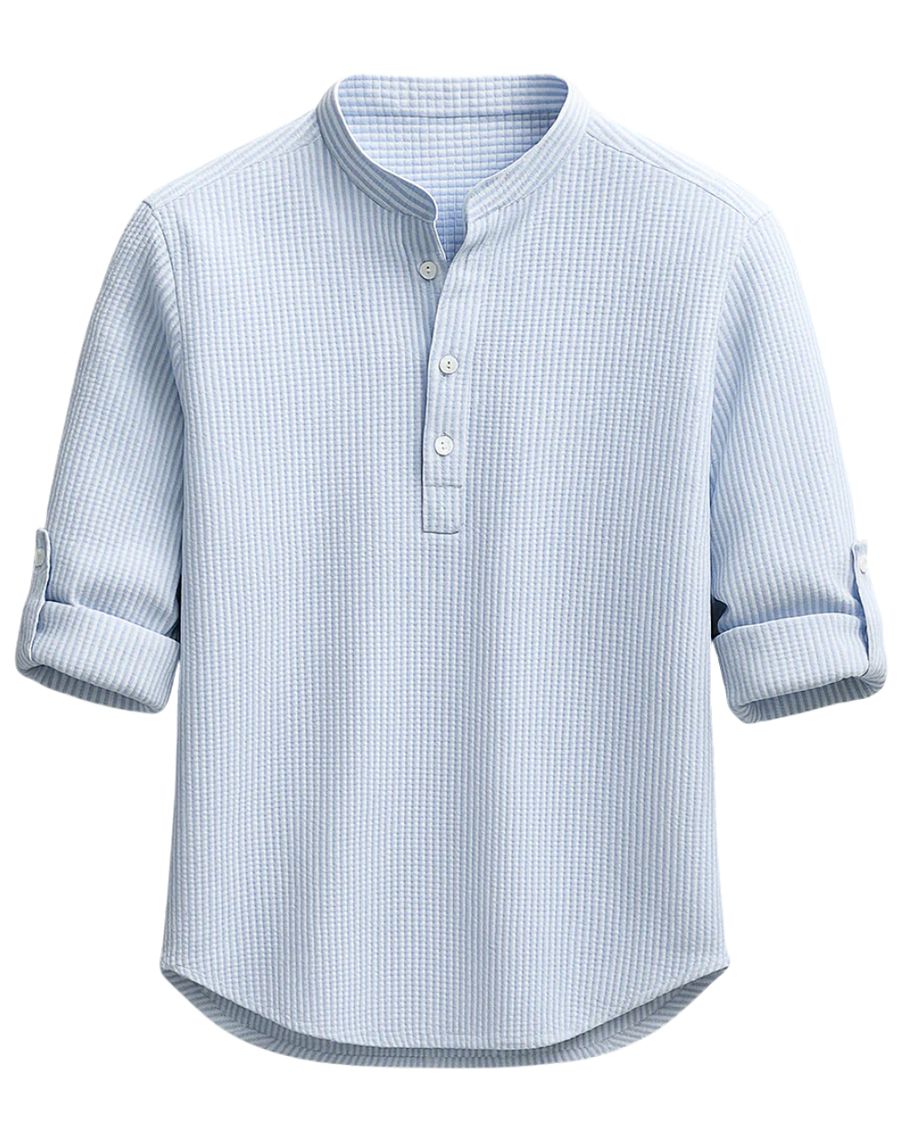 Refined men's long-sleeve button-down shirt, perfect for formal wear, business casual, or smart events.