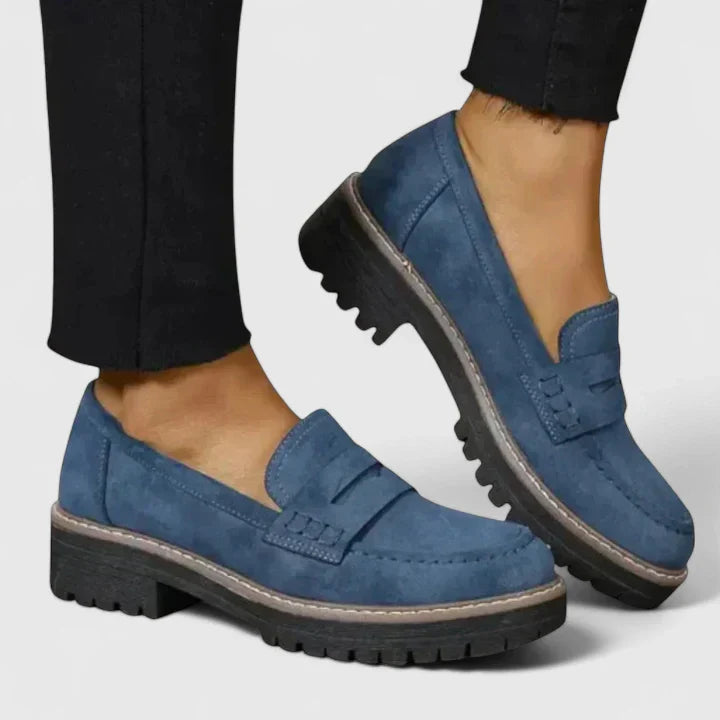 Stylish women's comfort loafers, designed for foot health with orthopedic arch support, perfect for daily wear.