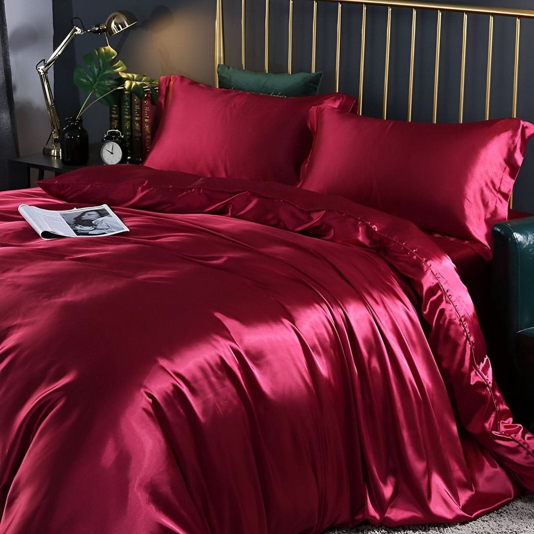 Premium Mulberry silk bedding set, designed for deep, restorative sleep.