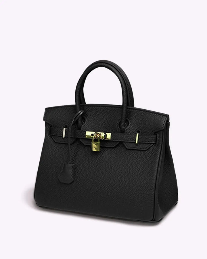 Ladies' elegant leather shoulder bag, offering ample space and sophisticated style.
