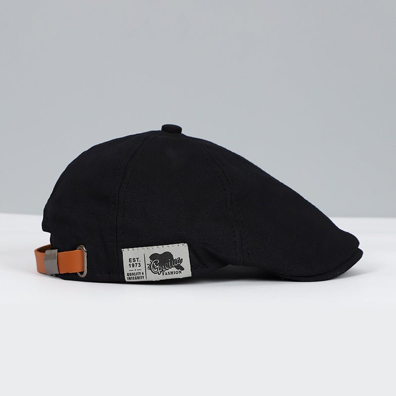 Classic women's adjustable beret hat made from soft cotton, a stylish fashion accessory.