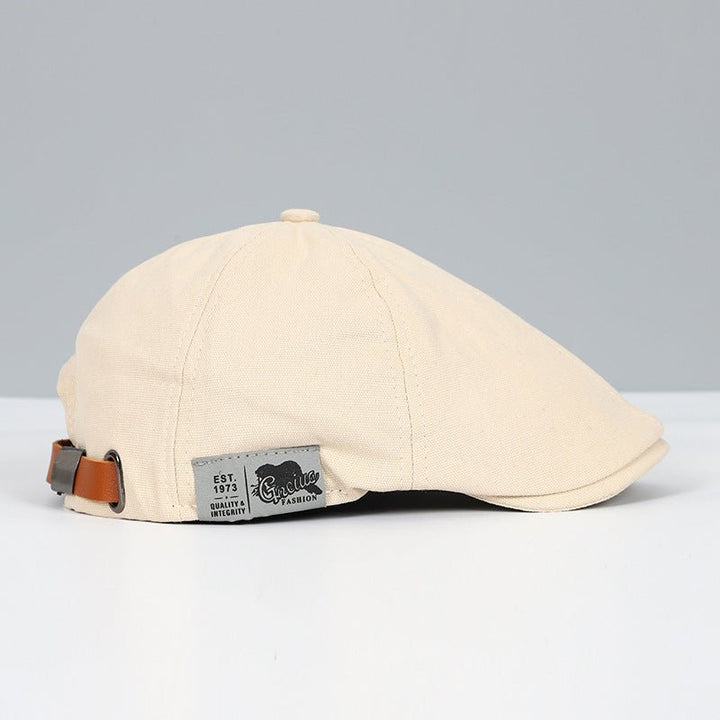 Stylish cotton beret for women, featuring an adjustable band for a perfect, comfortable fit.