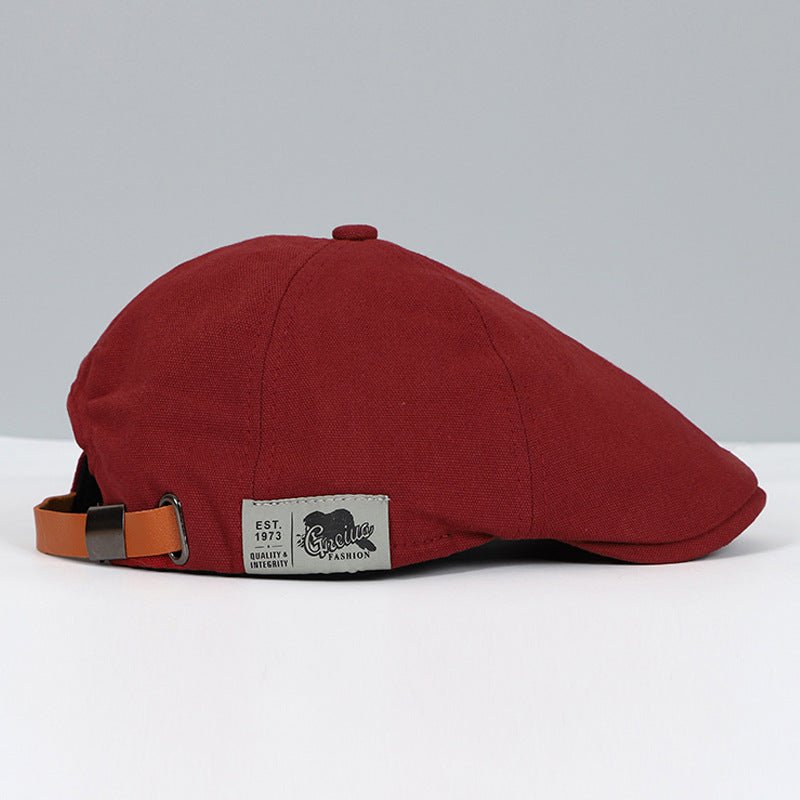 Soft cotton adjustable beret, a perfect women's fashion hat for a chic and classic style statement.