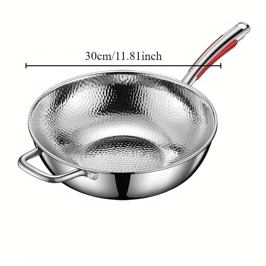 High-performance titanium wok with round bottom for induction. Elevate your stir-frying with this premium kitchen cookware.