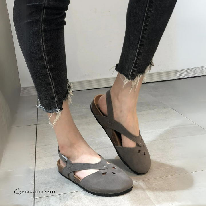 Stylish women's adjustable walking sandals for everyday comfort, wide fit, & healthy posture.