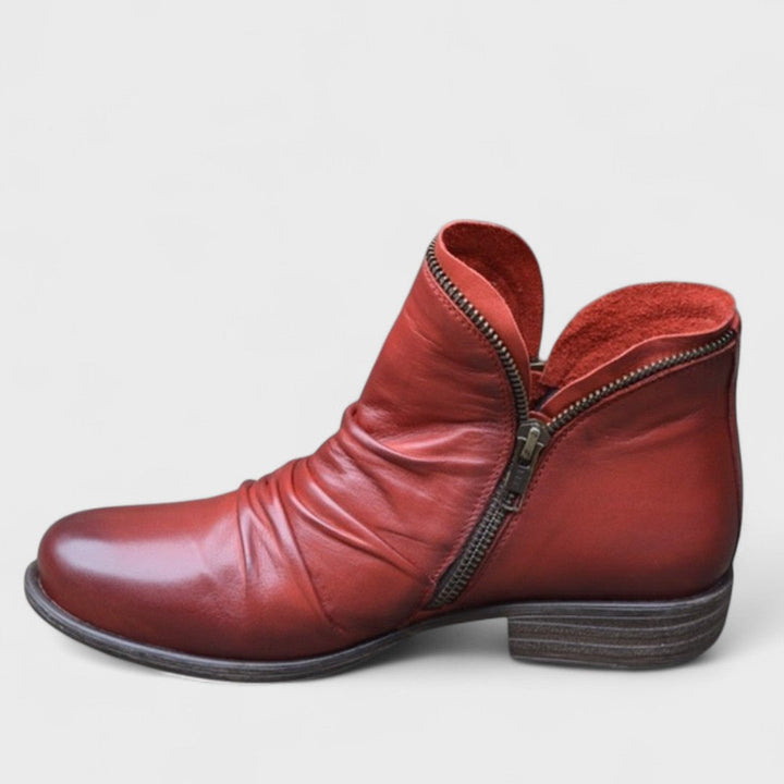 Stylish women's comfort ankle boots. Orthopedic design, supportive block heel for ultimate everyday wearability.