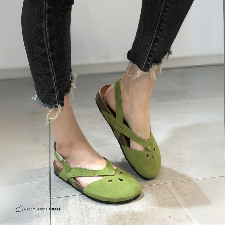 Women's summer footwear: adjustable sandals with velcro straps for ultimate comfort & healthy feet.