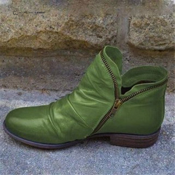 Chic women's ankle boots with orthopedic comfort. Designed for all-day wear, waterproof, and supportive for walking.