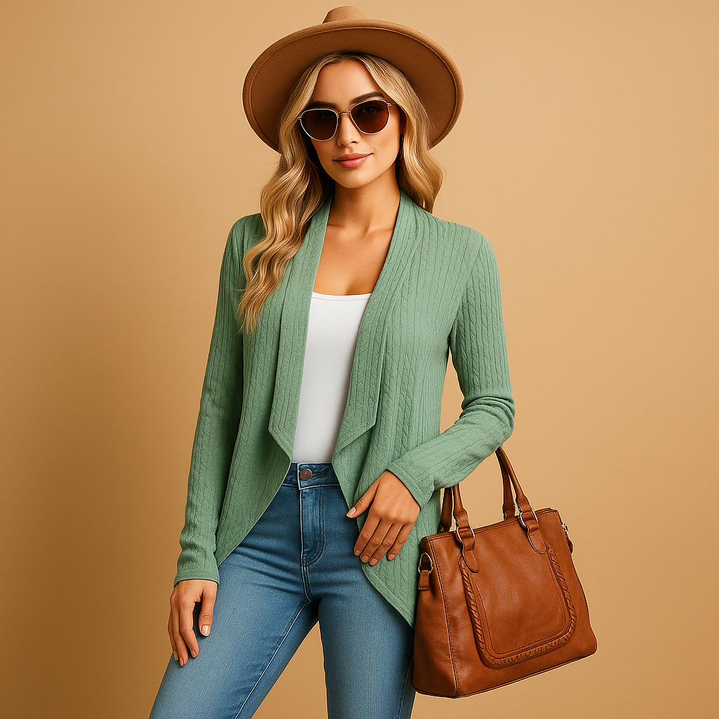 Stylish long black layering cardigan for women, perfect versatile outerwear for seasonal transitions and comfort.