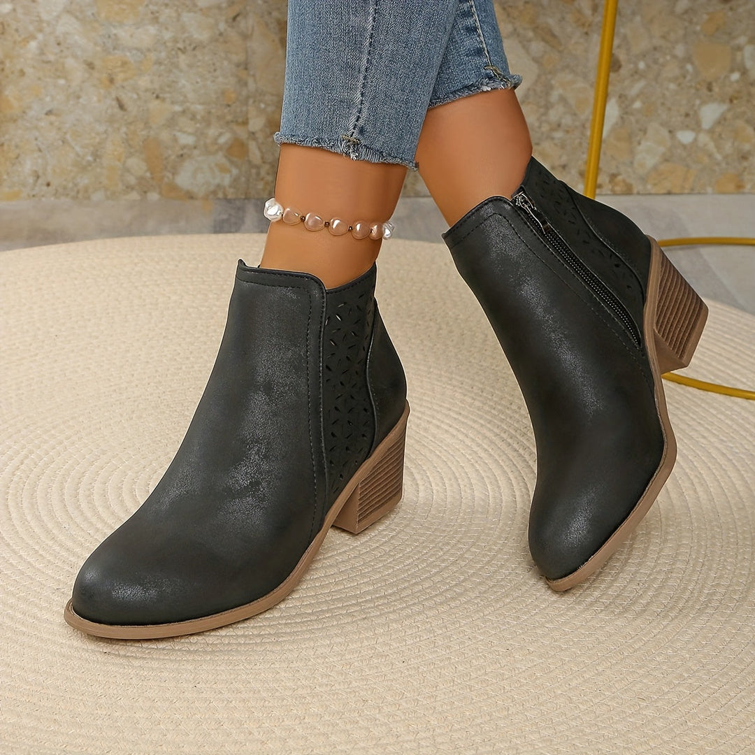 Breathable women's orthopedic boots. Stylish laser cut design ensures comfort, arch support & foot pain relief.