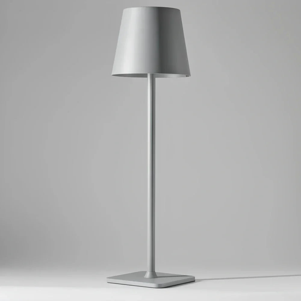 Rechargeable LED table lamp, modern design for effective indoor/outdoor lighting.